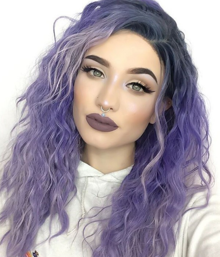 Purple wig Lavender Dawn